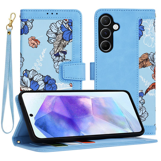 Ovitek za Samsung Galaxy A55 5G A556, Techsuit, FlipCraft, modra