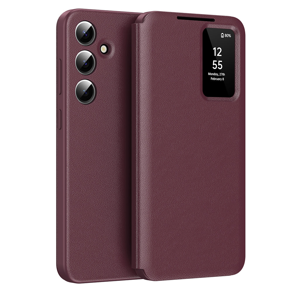 Ovitek za Samsung Galaxy A55 5G A556, Techsuit, SmartView, Rdeč