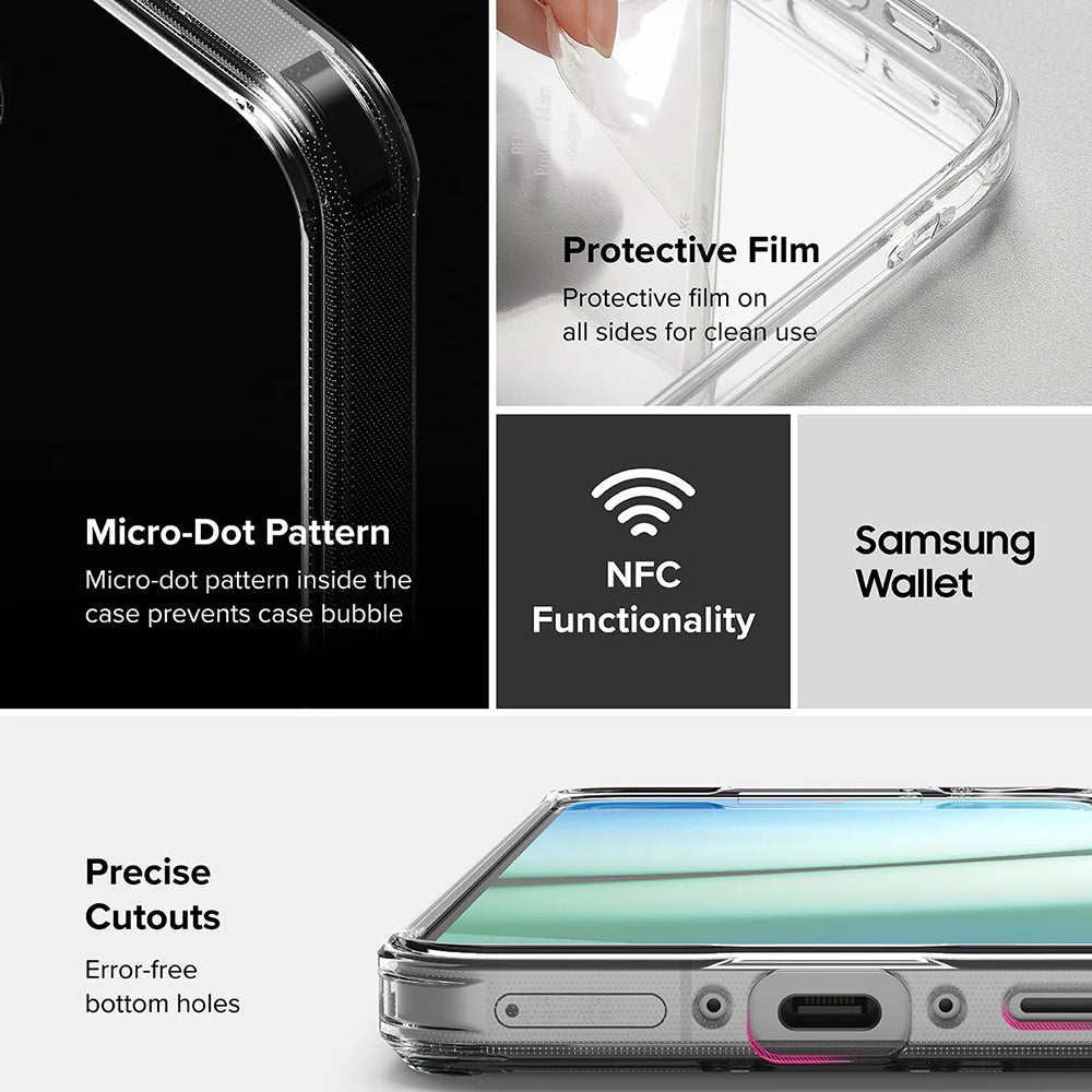 Ovitek za Samsung Galaxy A56 A566 / A36 A366, Ringke, Fusion, Prozoren