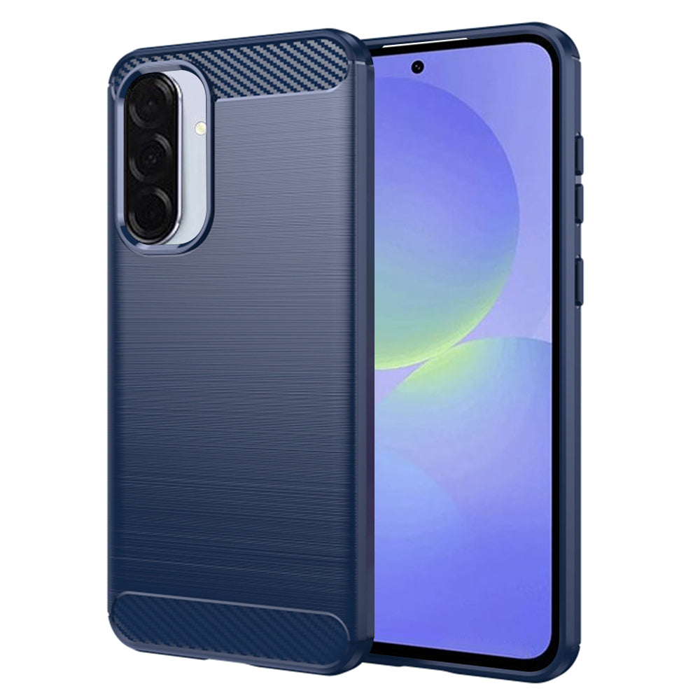 Ovitek za Samsung Galaxy A56 A566 / A36 A366, Techsuit, Karbon, Modra