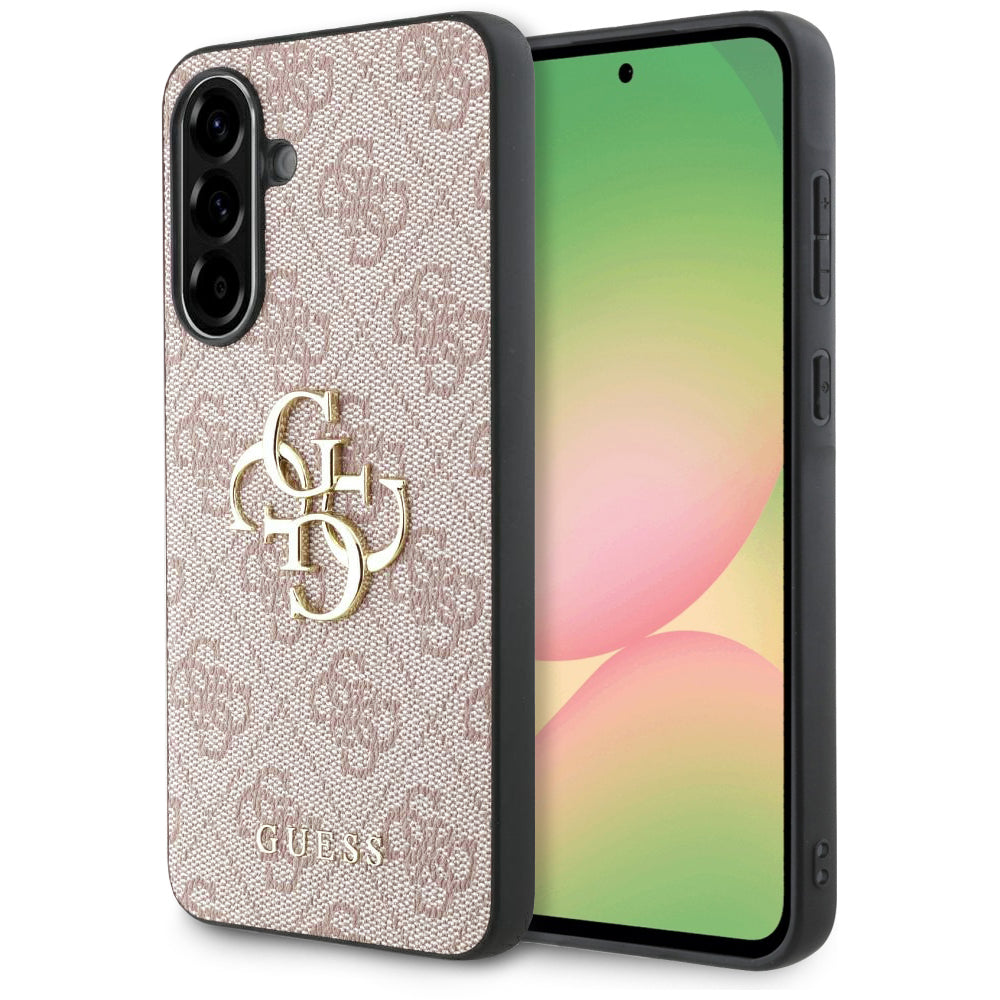 Ovitek za Samsung Galaxy A56 A566, Guess, 4G Big Logo, Roza