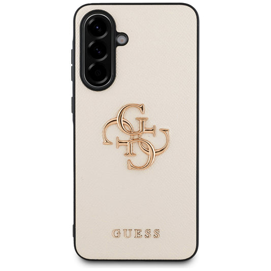 Ovitek za Samsung Galaxy A56 A566, Guess, 4G Grained Big and Classic Logo, Bež
