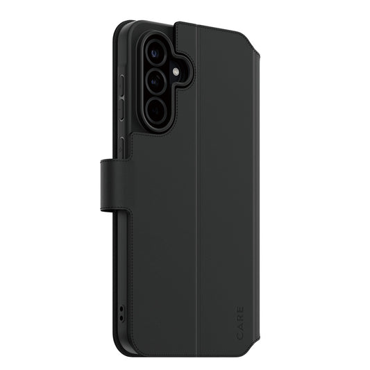 Ovitek za Samsung Galaxy A56 A566, PanzerGlass, Care Feature Kickstand Wallet, črn