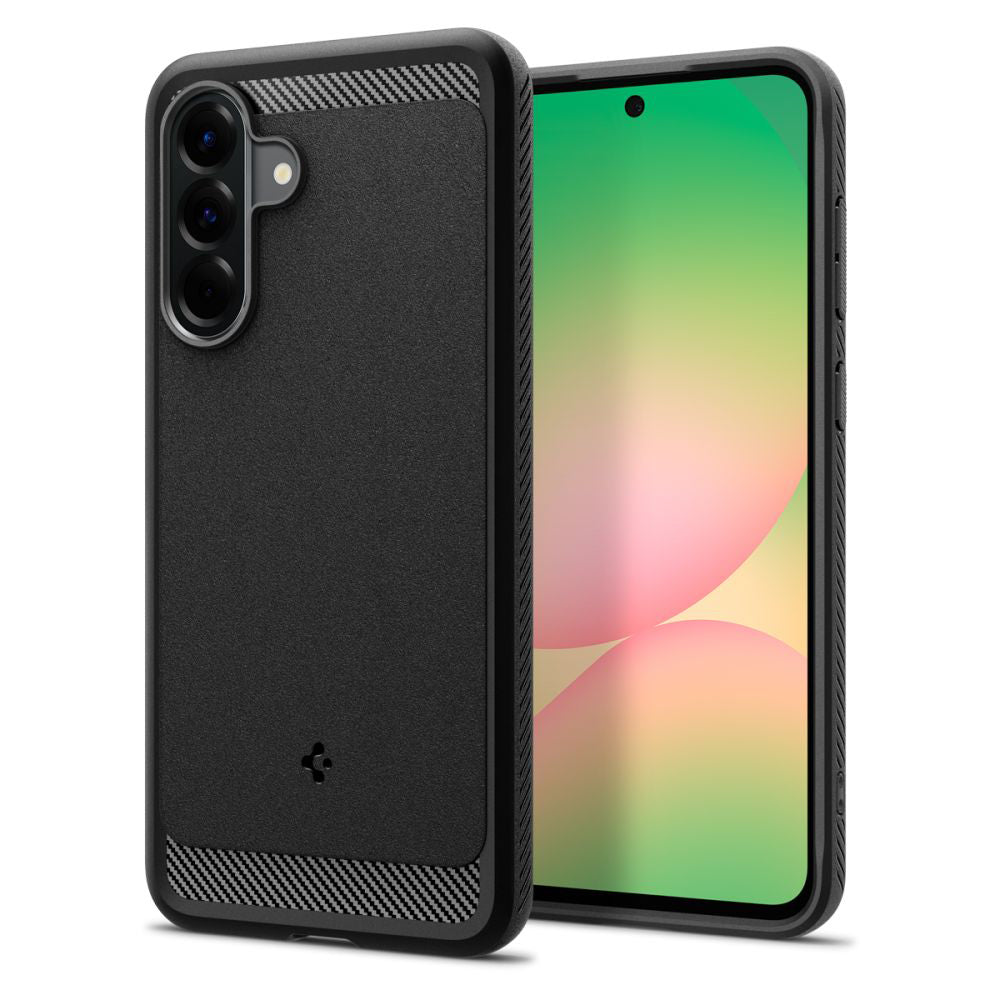 Ovitek za Samsung Galaxy A56 A566, Spigen, Rugged Armor, Črn ACS09225