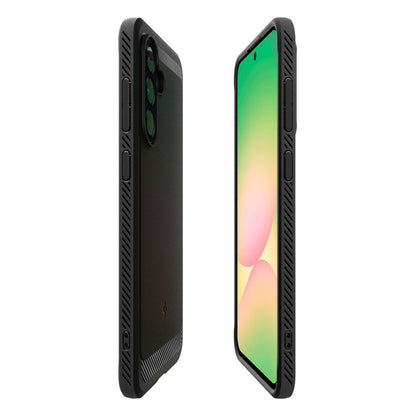 Ovitek za Samsung Galaxy A56 A566, Spigen, Rugged Armor, Črn ACS09225