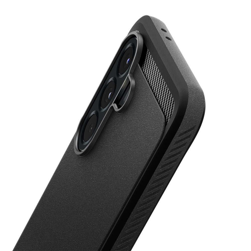 Ovitek za Samsung Galaxy A56 A566, Spigen, Rugged Armor, Črn ACS09225
