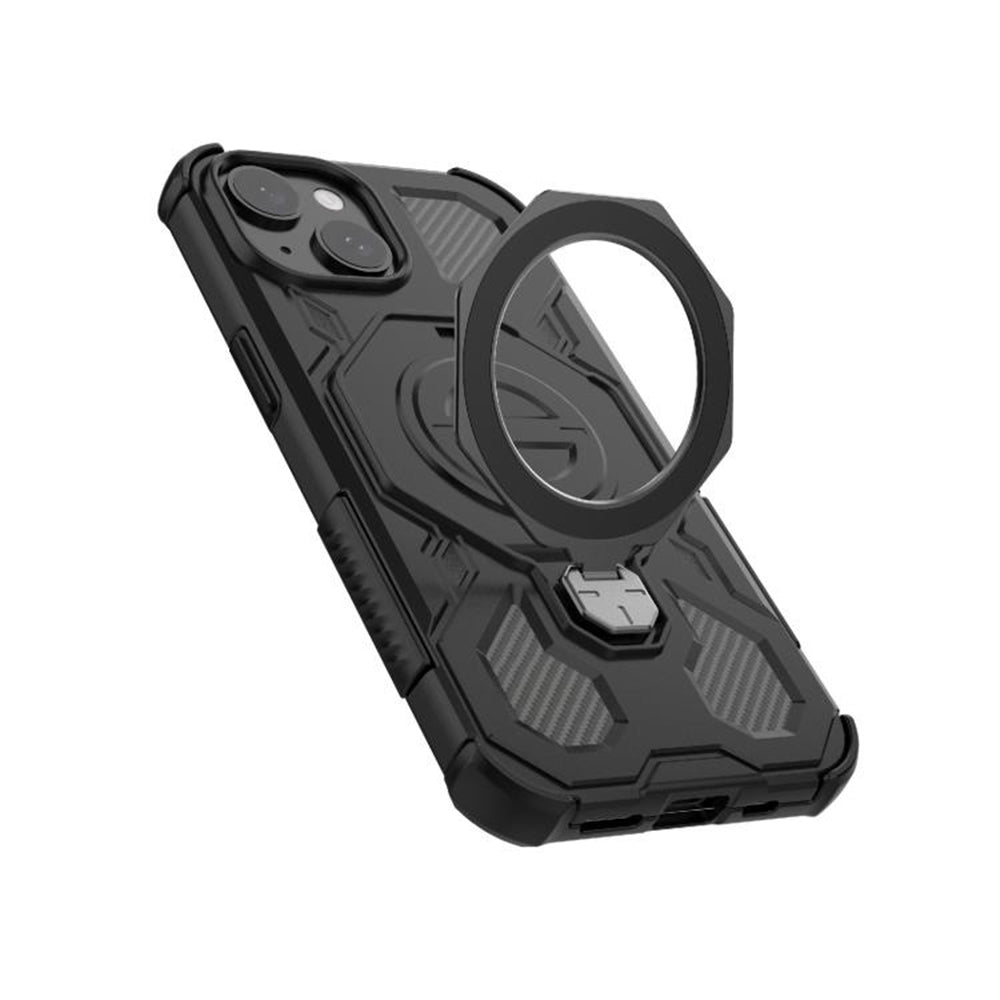 Case for Samsung Galaxy A56 A566, Techsuit, Carbon Shield Pro, Black