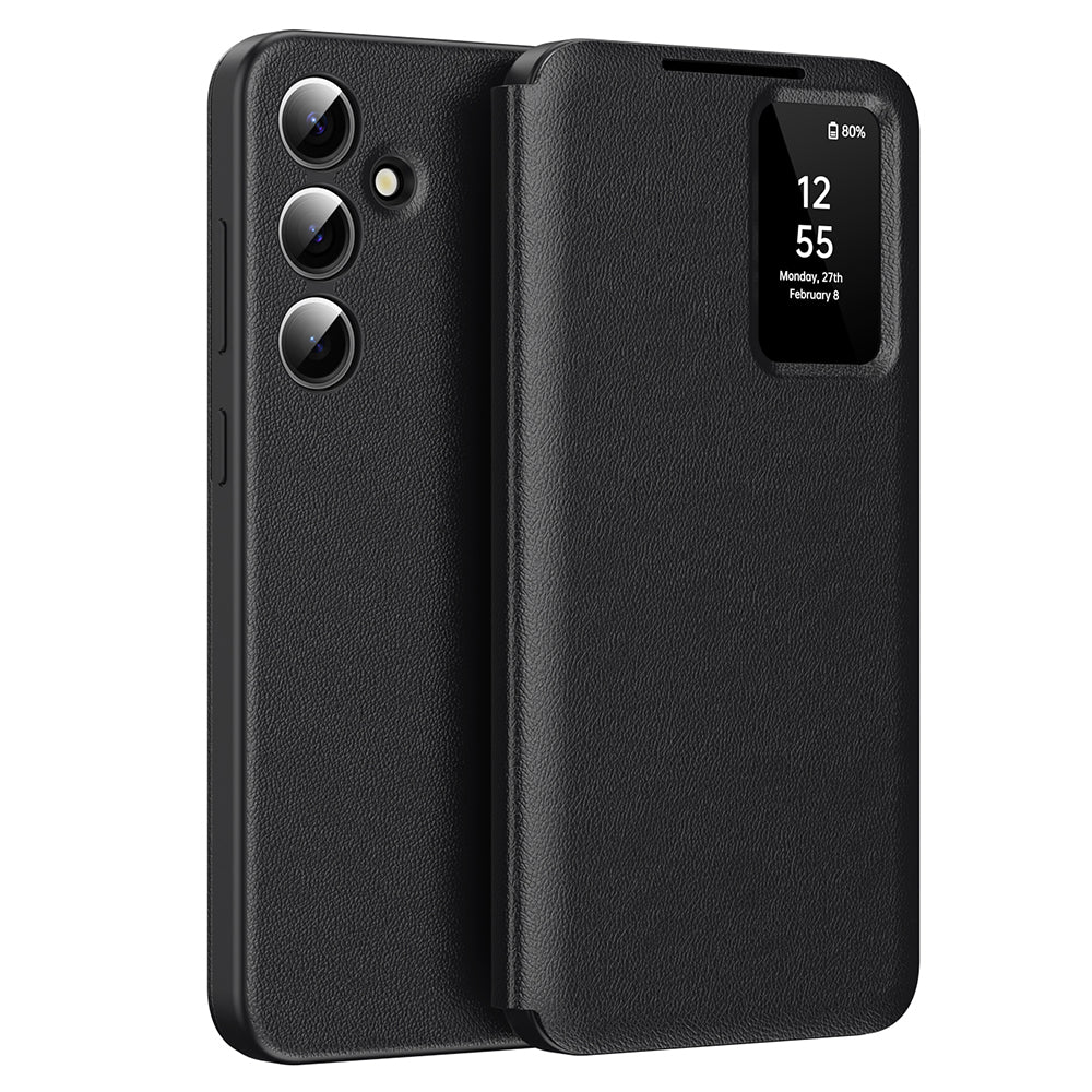 Ovitek za Samsung Galaxy A56 A566, Techsuit, SmartView, Črn