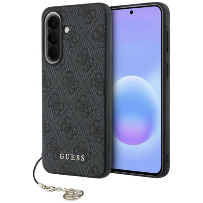 Ovitek za Samsung Galaxy A57 5G, Guess, 4G Classic Logo Charm, Črn