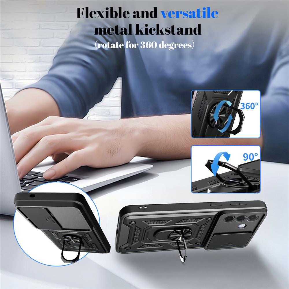 Ovitek za Samsung Galaxy A57 5G, Techsuit, CamShield, Zlato roza