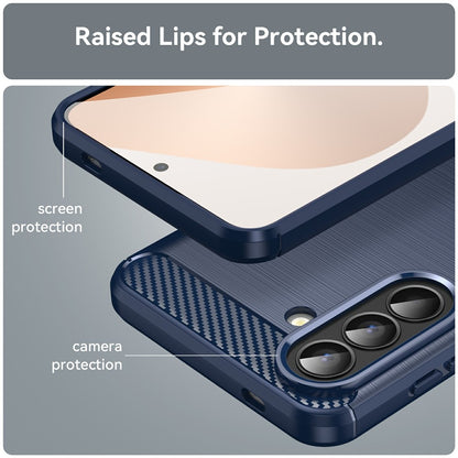 Ovitek za Samsung Galaxy A57 5G, Techsuit, Carbon, Modra