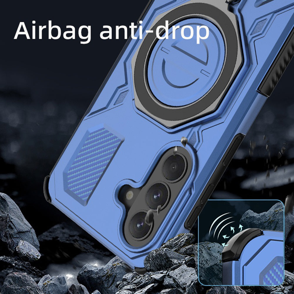 Ovitek za Samsung Galaxy A57 5G, Techsuit, Carbon Shield Pro, Modra