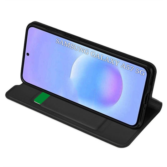 Case for Samsung Galaxy A57 5G, Techsuit, Magskin Book, Black