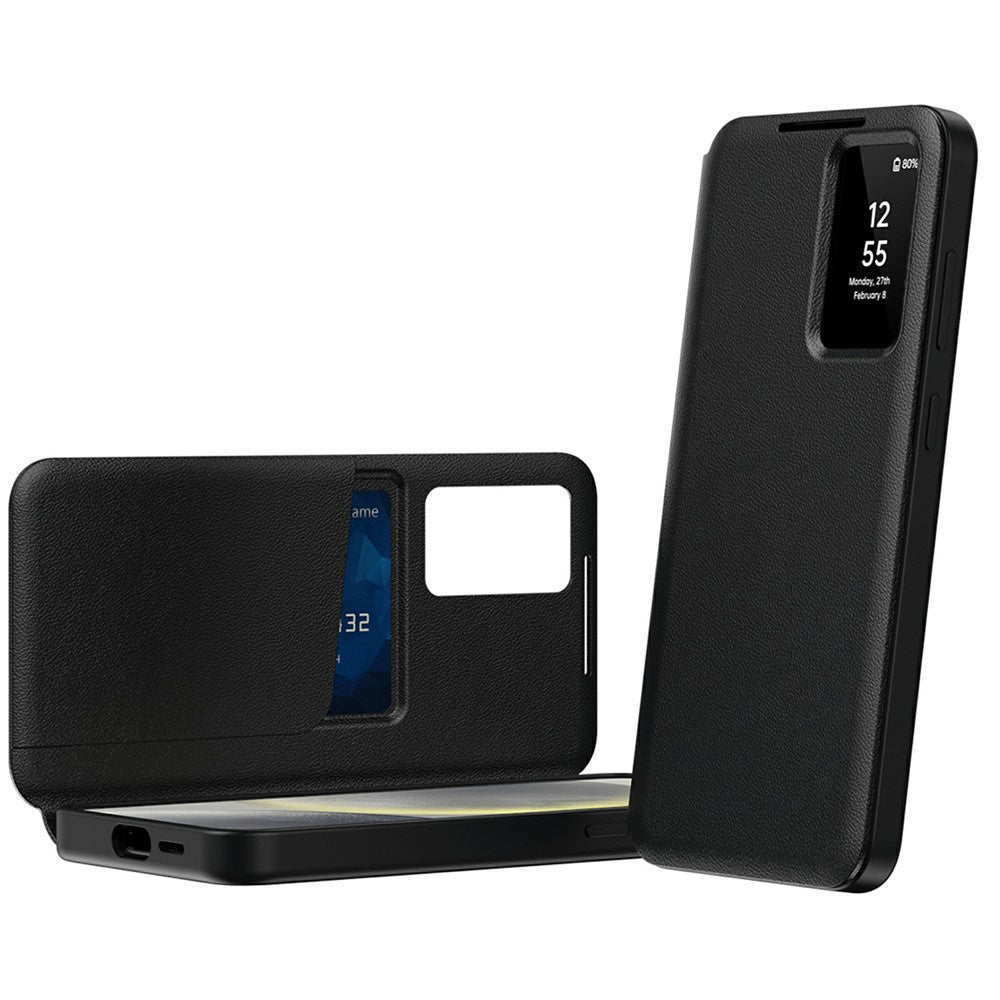 Ovitek za Samsung Galaxy A57 5G, Techsuit, SmartView, Črn