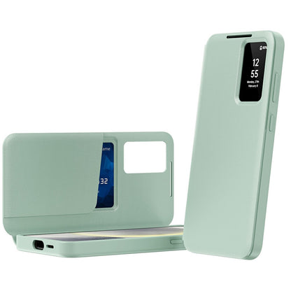 Ovitek za Samsung Galaxy A57 5G, Techsuit, SmartView, Zelen