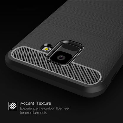 Ovitek za Samsung Galaxy A6 (2018) A600, Techsuit, Karbon, Črn