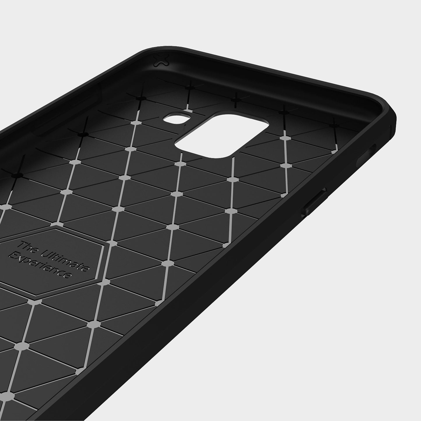 Ovitek za Samsung Galaxy A6 (2018) A600, Techsuit, Karbon, Črn