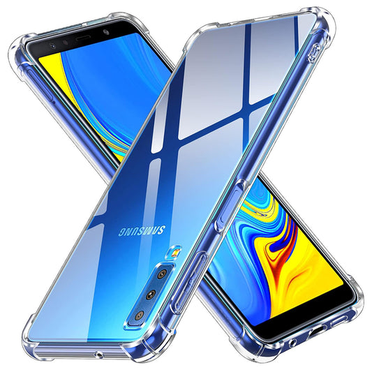 Ovitek za Samsung Galaxy A7 (2018) A750, Techsuit, odporen na udarce, prozoren