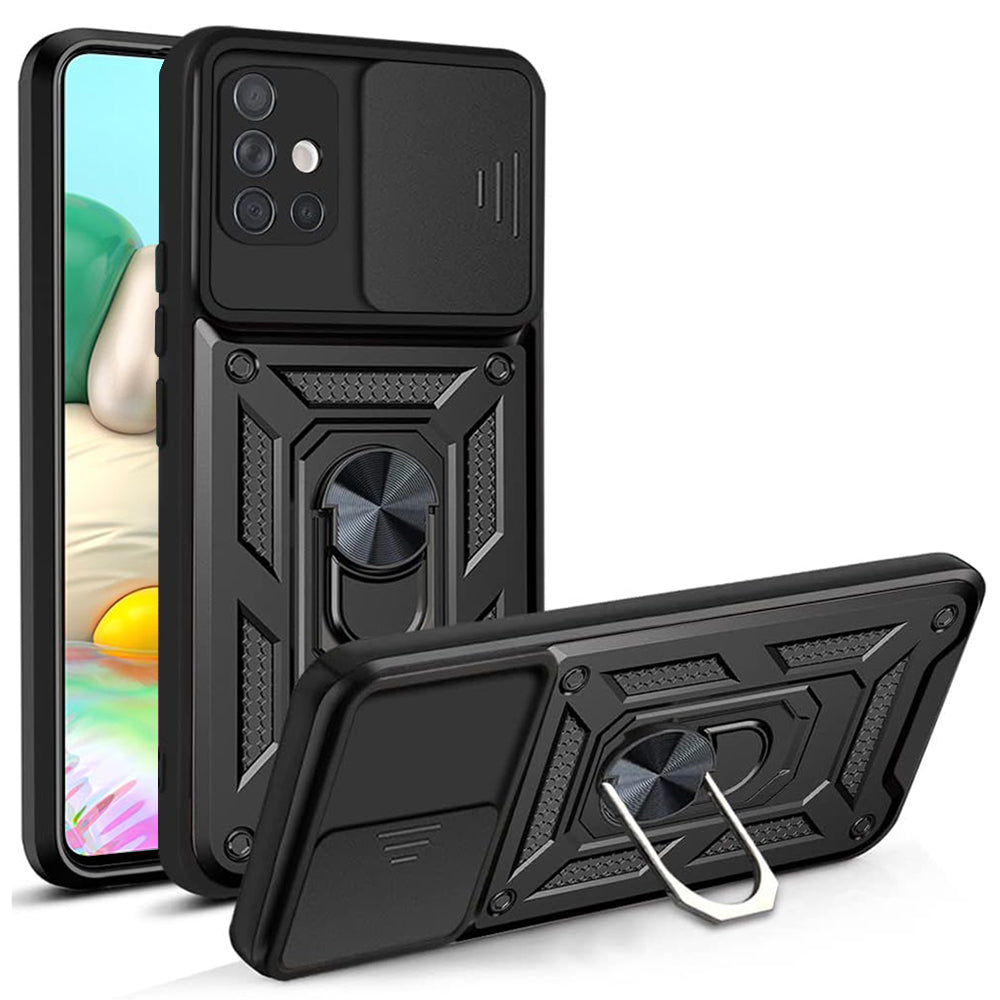 Case for Samsung Galaxy A71 A715, Techsuit, CamShield, Black