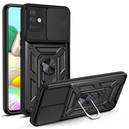 Ovitek za Samsung Galaxy A71 A715, Techsuit, CamShield, Črn