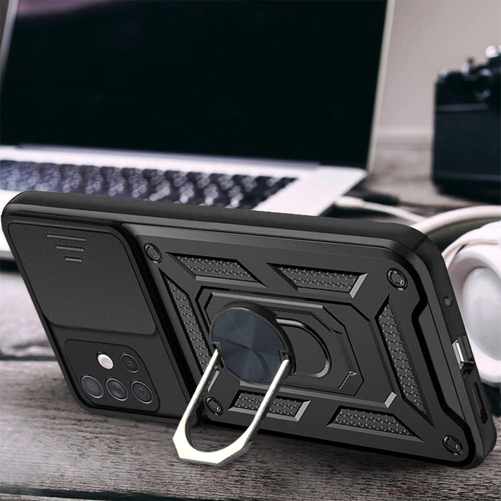 Case for Samsung Galaxy A71 A715, Techsuit, CamShield, Black