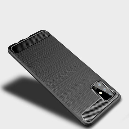 Ovitek za Samsung Galaxy A71 A715, Techsuit, Karbon, Črn