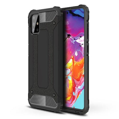 Ovitek za Samsung Galaxy A71 A715, Techsuit, Hybrid Armor, Črn