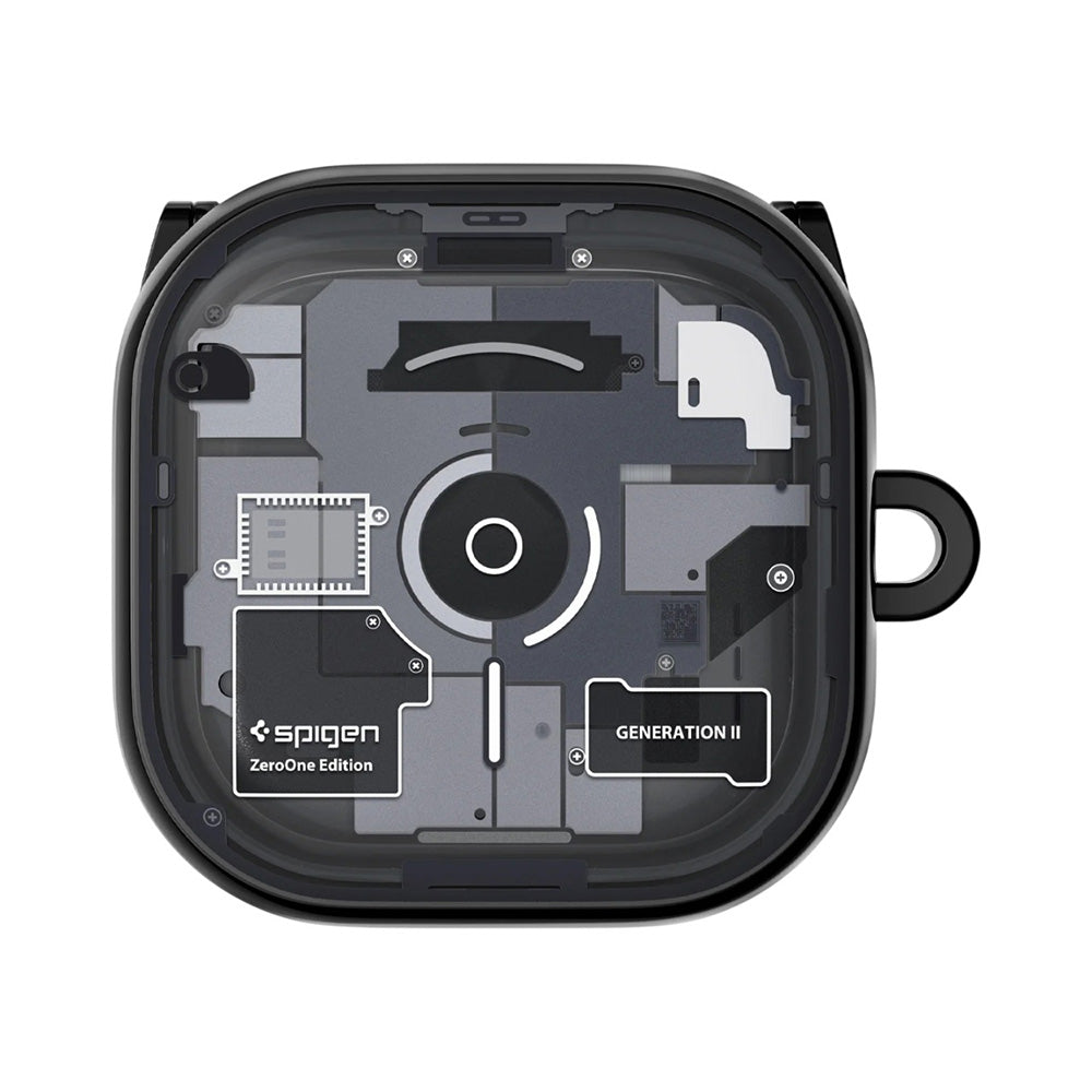 Ovitek za Samsung Galaxy Buds4 / Buds4 Pro, Spigen, Ultra Hybrid, Črn ACS11201