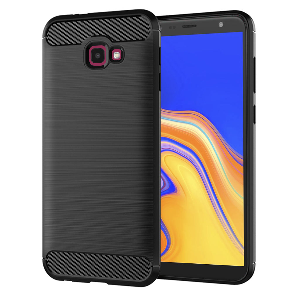 Ovitek za Samsung Galaxy J4 Plus (2018) J415, Techsuit, Karbon, Črn