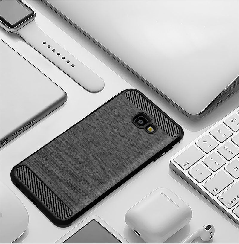 Ovitek za Samsung Galaxy J4 Plus (2018) J415, Techsuit, Karbon, Črn