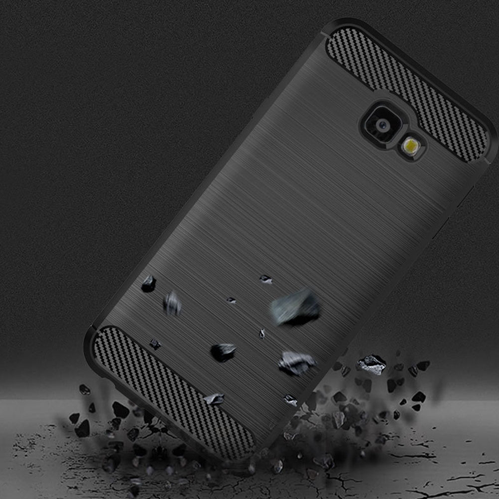 Ovitek za Samsung Galaxy J4 Plus (2018) J415, Techsuit, Karbon, Črn