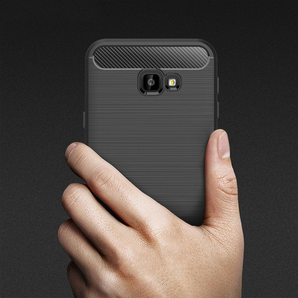 Ovitek za Samsung Galaxy J4 Plus (2018) J415, Techsuit, Karbon, Črn