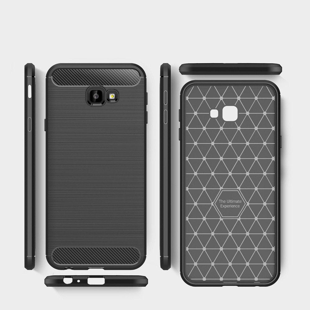 Ovitek za Samsung Galaxy J4 Plus (2018) J415, Techsuit, Karbon, Črn