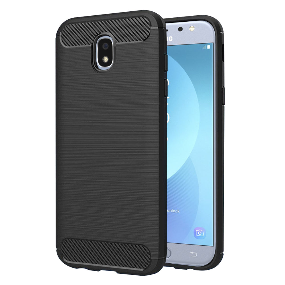 Ovitek za Samsung Galaxy J5 (2017) J530, Techsuit, Karbon, Črn