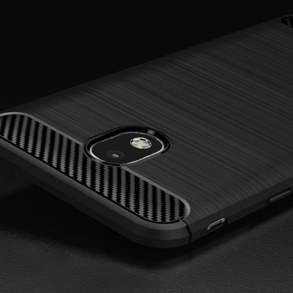 Ovitek za Samsung Galaxy J5 (2017) J530, Techsuit, Karbon, Črn