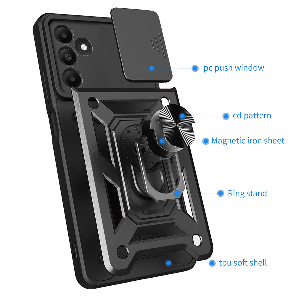 Ovitek za Samsung Galaxy M15, Techsuit, CamShield, roza