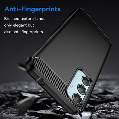 Case for Samsung Galaxy M35, Techsuit, Carbon, Black