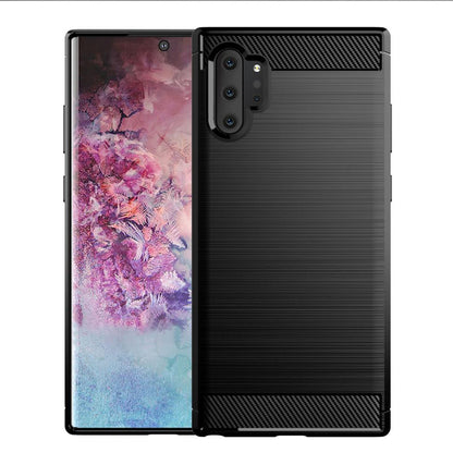 Ovitek za Samsung Galaxy Note 10+ 5G N976 / Note 10+ N975, Techsuit, Karbon, Črn