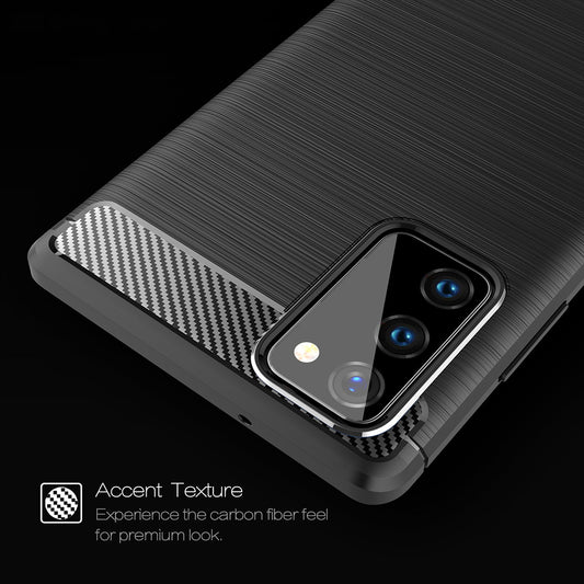 Ovitek za Samsung Galaxy Note 20 5G N981 / Note 20 N980, Techsuit, Karbon, Črn