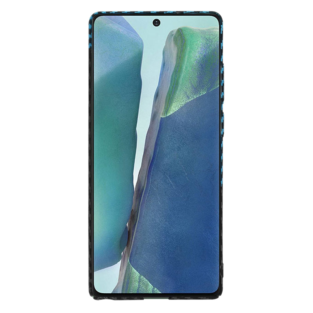 Ovitek za Samsung Galaxy Note 20 5G N981 / Note 20 N980, Techsuit, Carbonite FiberShell, Črno modra