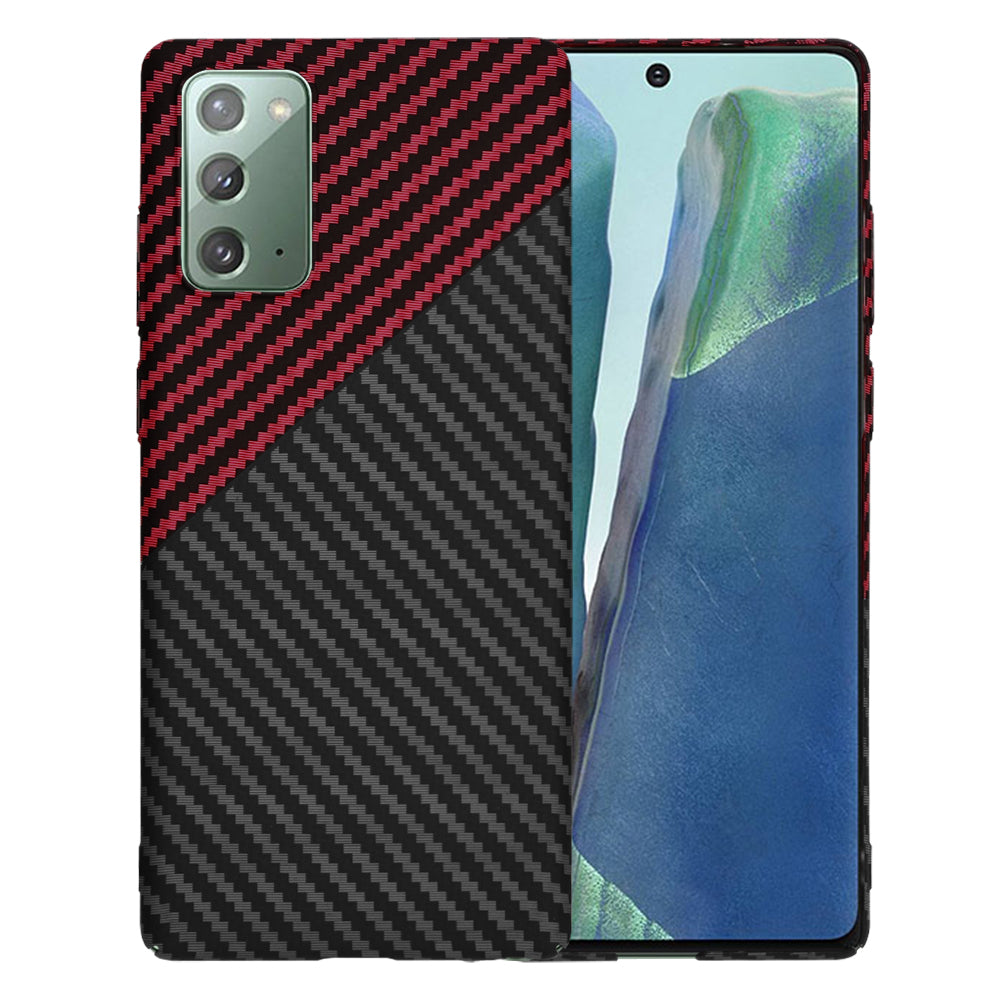 Ovitek za Samsung Galaxy Note 20 5G N981 / Note 20 N980, Techsuit, Carbonite FiberShell, Črno Rdeč