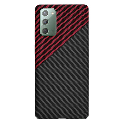 Ovitek za Samsung Galaxy Note 20 5G N981 / Note 20 N980, Techsuit, Carbonite FiberShell, Črno Rdeč