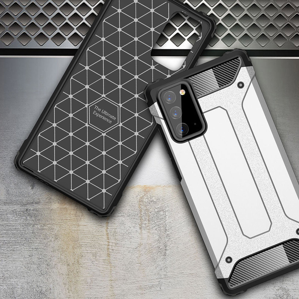 Ovitek za Samsung Galaxy Note 20 5G N981 / Note 20 N980, Techsuit, Hybrid Armor, Črn