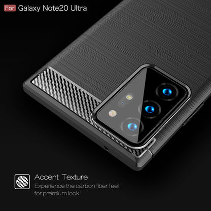 Ovitek za Samsung Galaxy Note 20 Ultra 5G N986 / Note 20 Ultra N985, Techsuit, Karbon, Črn