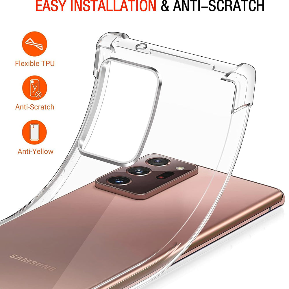 Ovitek za Samsung Galaxy Note 20 Ultra 5G N986 / Note 20 Ultra N985, Techsuit, odporen na udarce, prozoren