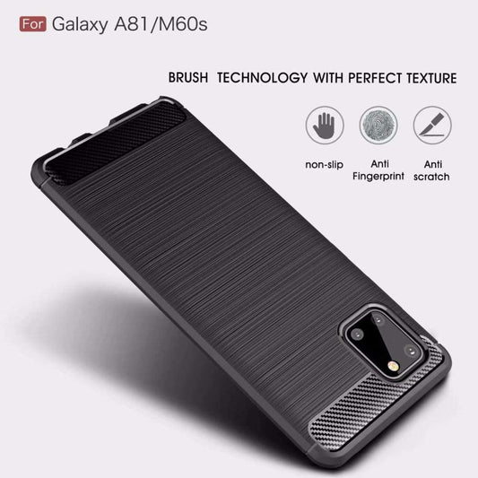Ovitek za Samsung Galaxy Note10 Lite N770, Techsuit, Karbon, Črn