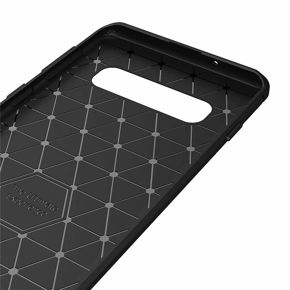 Ovitek za Samsung Galaxy S10 G973, Techsuit, Karbon, Črn