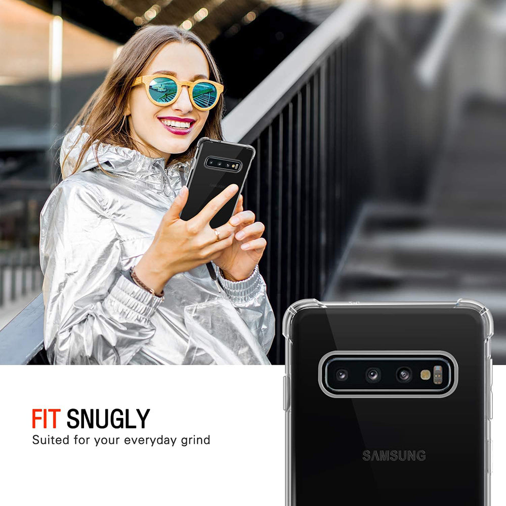 Ovitek za Samsung Galaxy S10 G973, Techsuit, Proti udarcem Prozoren