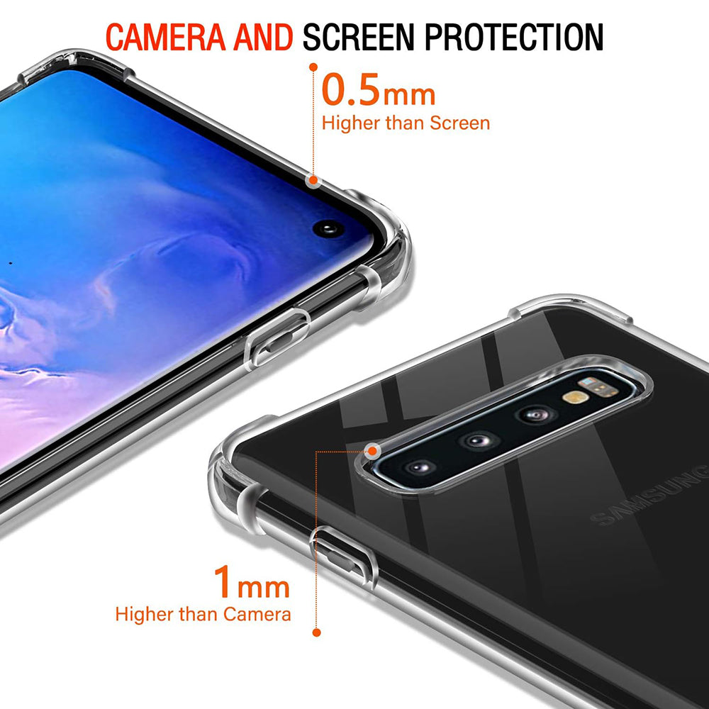 Ovitek za Samsung Galaxy S10 G973, Techsuit, Proti udarcem Prozoren