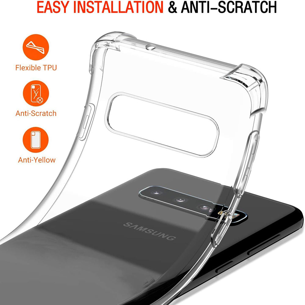 Ovitek za Samsung Galaxy S10 G973, Techsuit, Proti udarcem Prozoren
